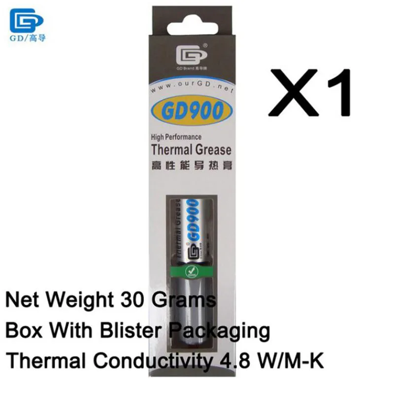 GD900-BR30 1PCS GD900 серый Теплопроводящая смазка процессор процессорный кулер вентилятор охлаждения VGA составной радиатор штукатурка паста для процессора BA4 BR7 BX30 - Цвет лезвия: GD900-BR30 1PCS