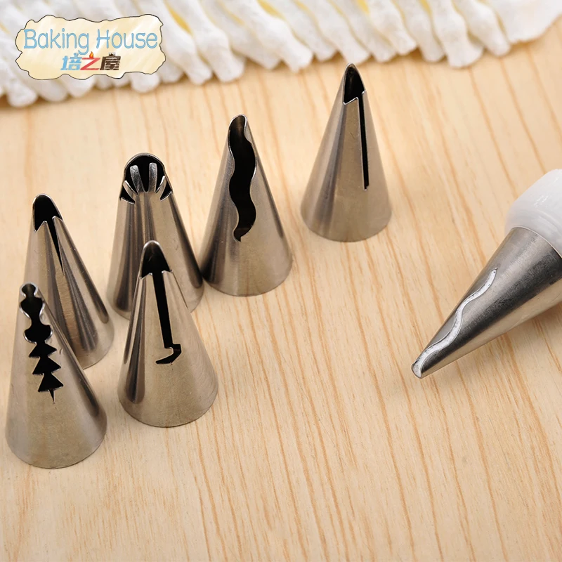 7 шт./компл. из нержавеющей стали Кондитерские трубки трубопровод коробка для