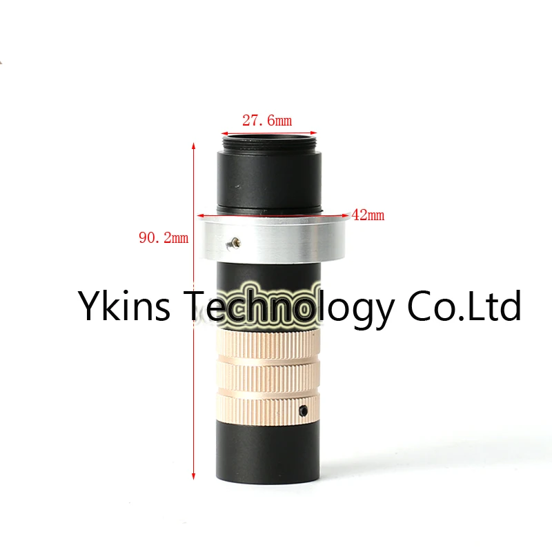 

CCD industry Video microscope camera C/CS C-mount lens glass 80-200X Zoom Eyepiece Magnifier 100mm-160mm Working distance