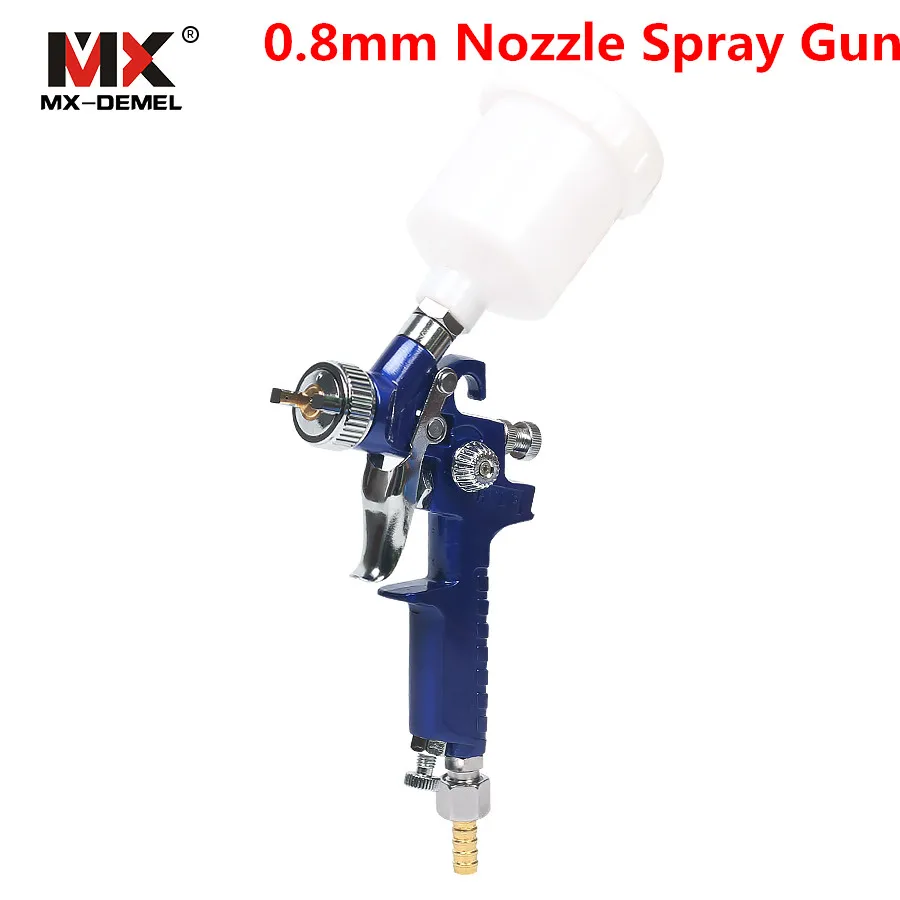 0 point 8mm Nozzle 0,8 мм/1,0 мм сопло 1800 об/мин мини воздушные краскораспылители краски Профессиональный HVLP распылитель Аэрограф для окрашивания автомобилей - Цвет: 0 point 8mm Nozzle