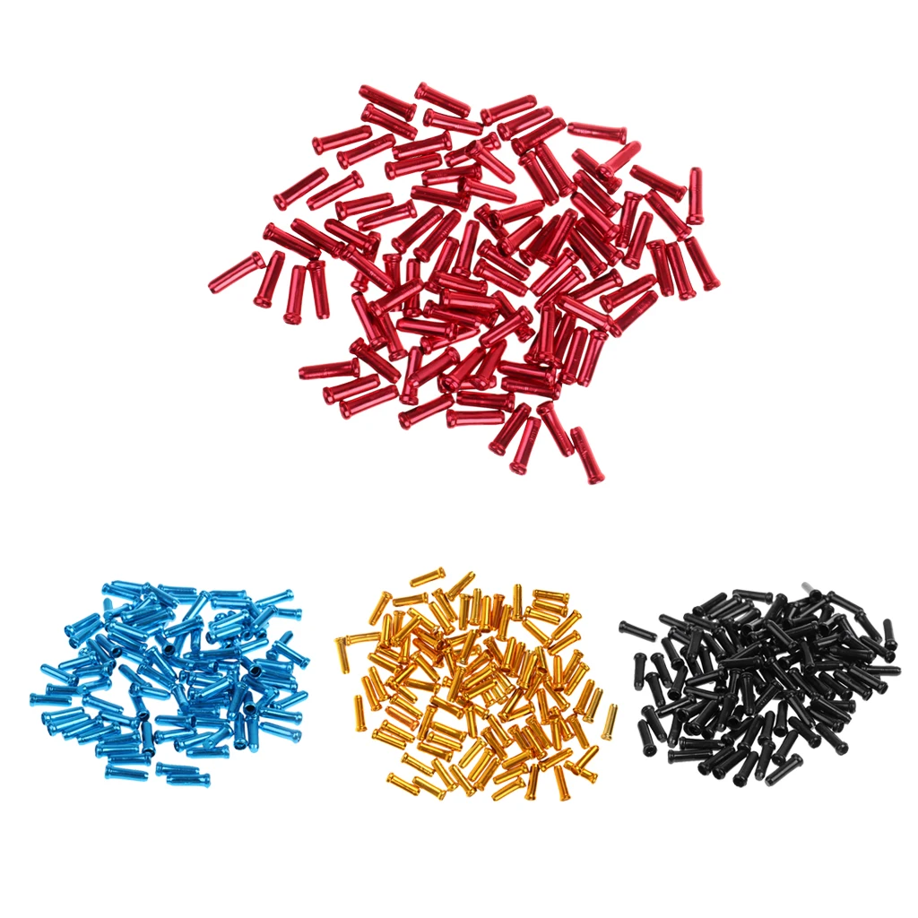 

100pcs/set Bike Bicycle Brake Shifter Inner Cable Tips Wire End Cap Crimps