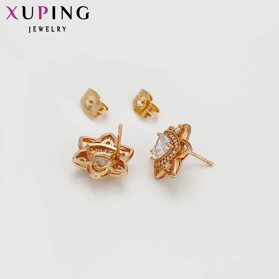 Xuping, роскошные серьги, дизайн, синтетический кубический цирконий, ювелирные изделия, свадебные серьги-гвоздики для подарков для женщин 91049