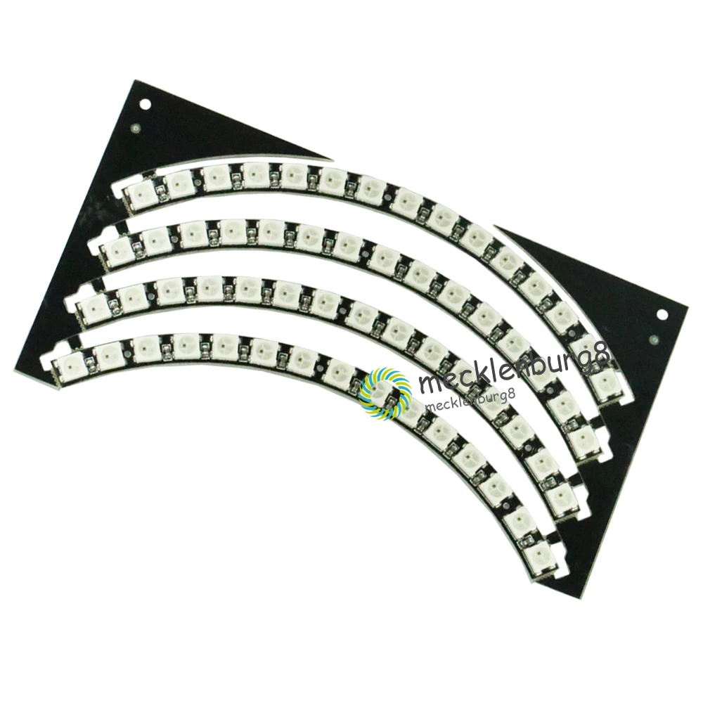 Кольцо настенные часы 60 супер яркий WS2812 5050 RGB LED панель лампа для Arduino | Электроника