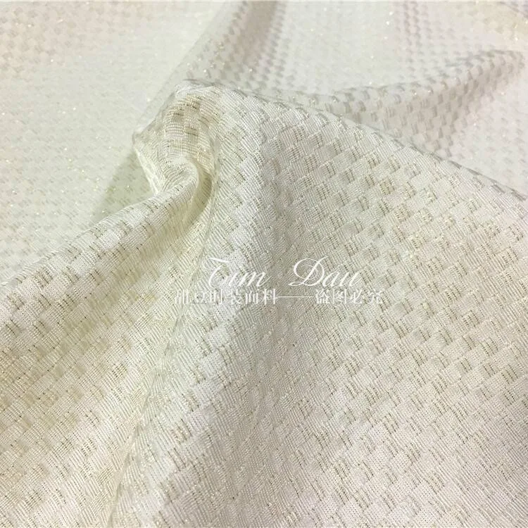 Золотая жаккардовая парчовая ткань модное жаккардовое платье из чистого