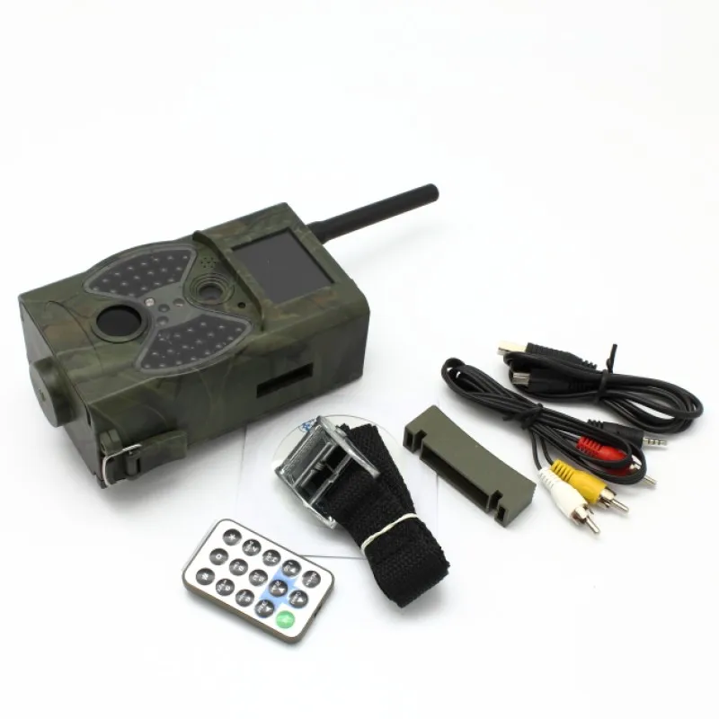 (1 комплект) Цифровая инфракрасная фотоловушка GSM/GPRS/MMS с видеозажимами 1080P HD и