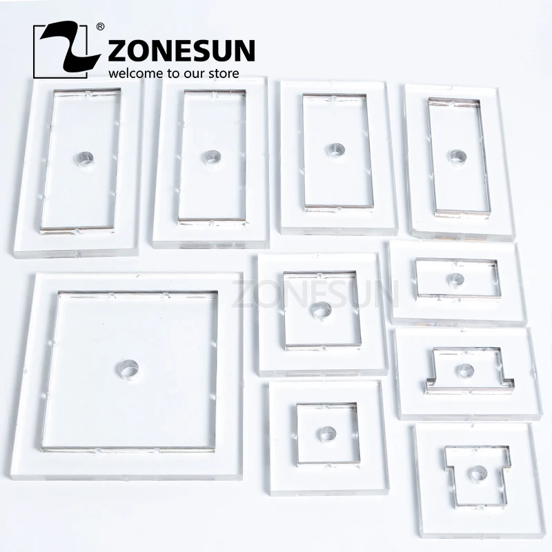 ZONESUN индивидуальный кожаный дырокол стальное лезвие цветок свадьба ПВХ/эва