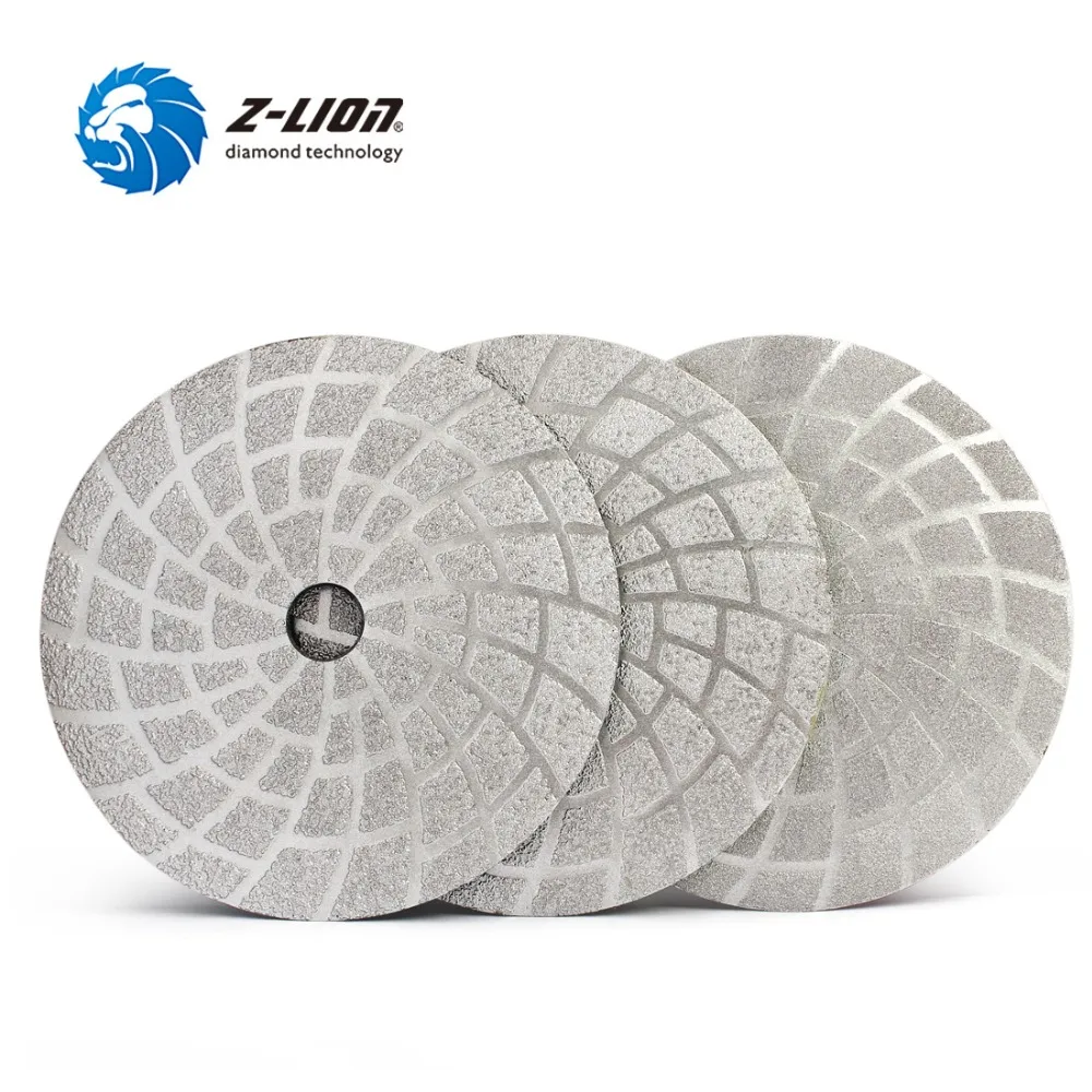 Z LION 6 &quot3 шт./компл. алмазные шлифовальные диски с вакуумной пайкой гранитные