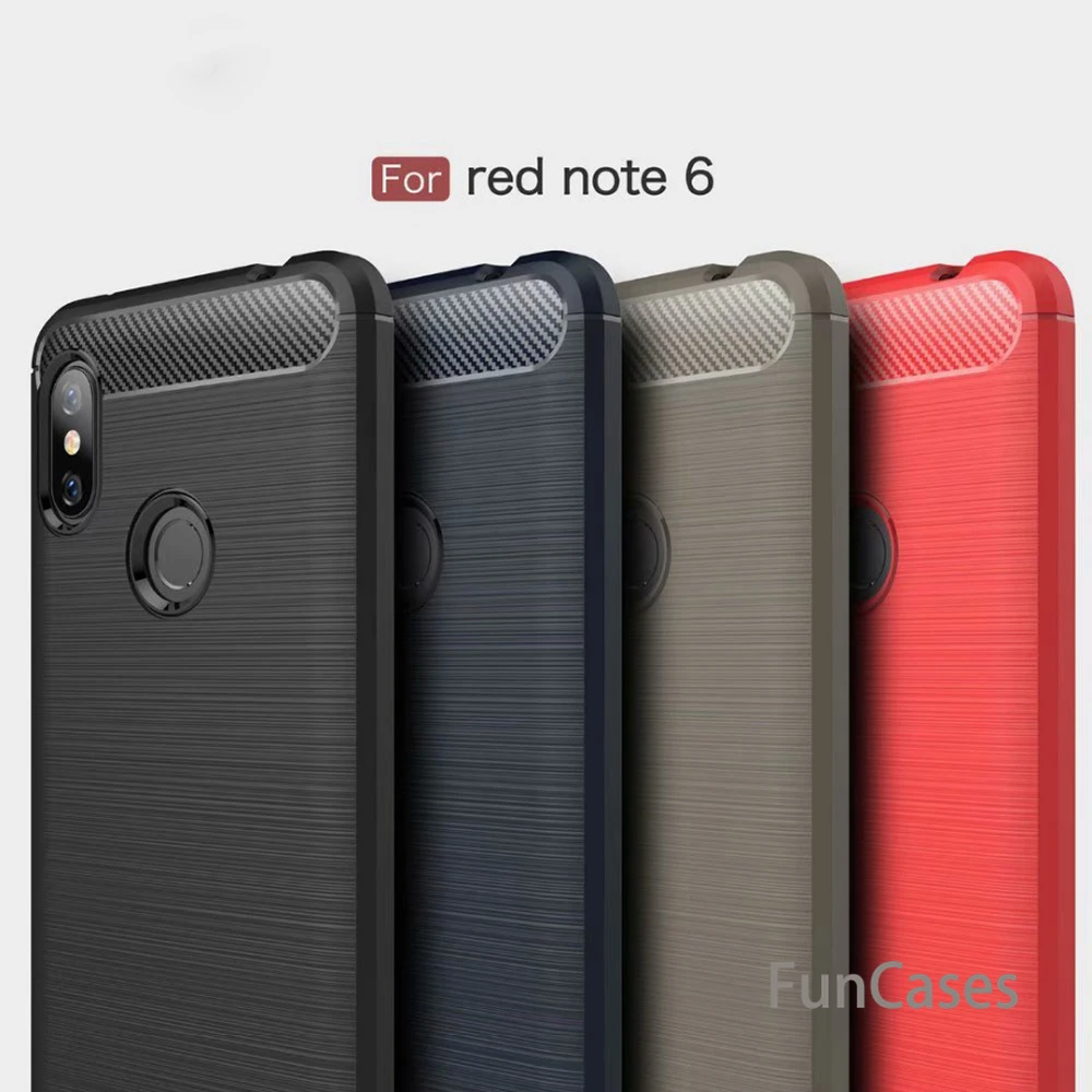 Чехол накладка для Redmi Note 6 Pro Корпус из углеродного волокна Xiaomi A2 Lite/Note 5 4X 6A 6X