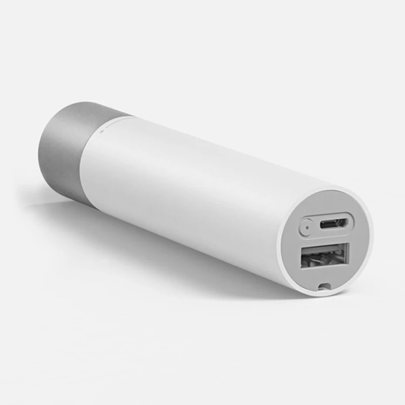 Портативное портативное зарядное устройство Xiaomi с регулируемой яркостью 3350 мА/ч, литиевая батарея, usb порт для зарядки, легкая Мобильная мощность
