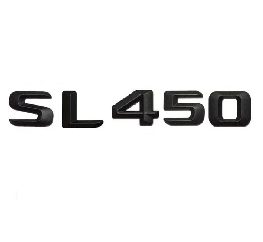 Черный матовый стикер в багажник автомобиля с надписью SL 450 Эмблема для Mercedes Benz
