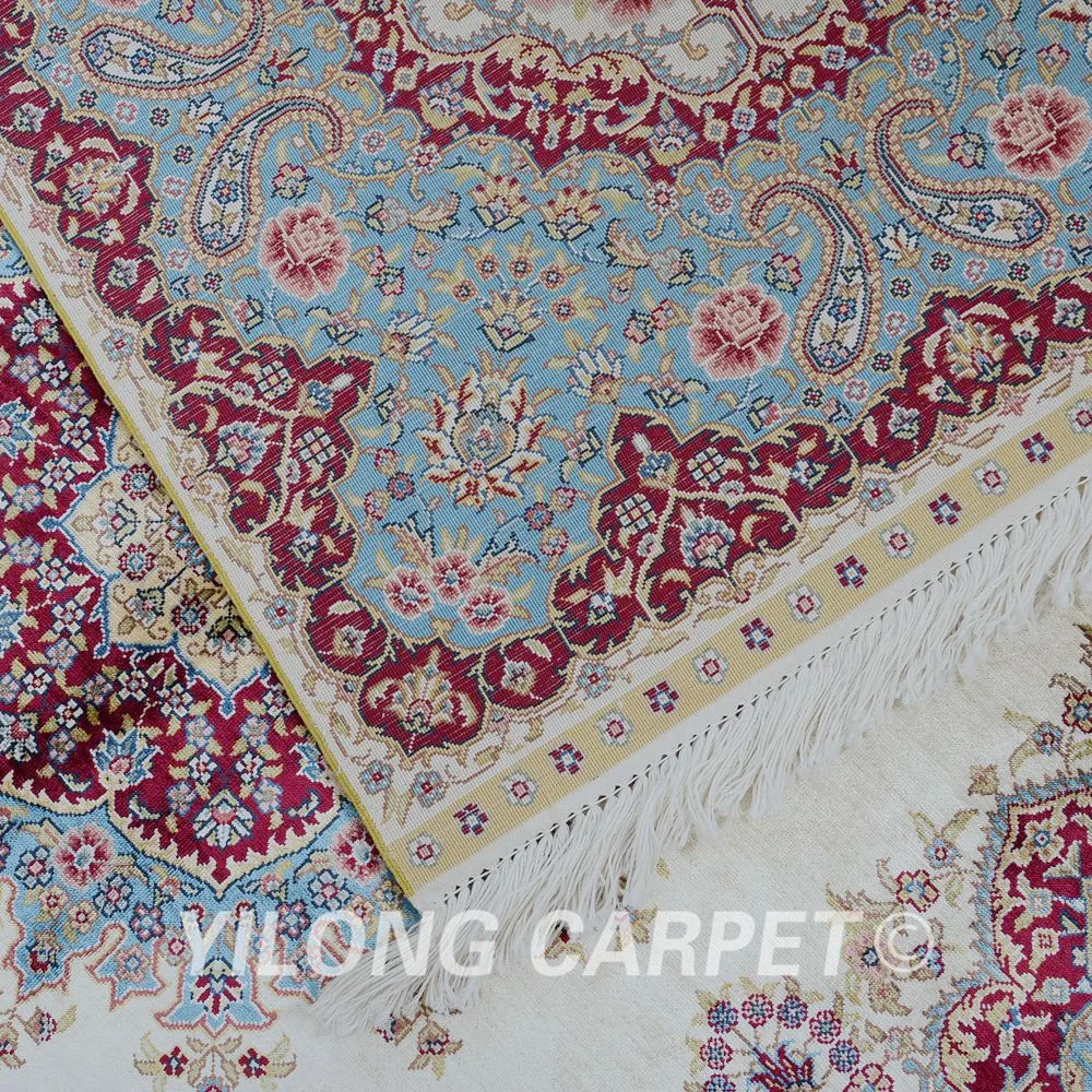 Yilong 4 'x 6' традиционный Тебриз ковер бежевый vantage античный шелковый (0695)|tabriz