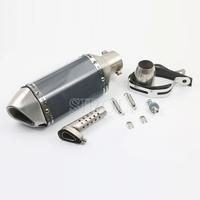 38-51MM Universal Motorcycle Exhaust Modified Muffle Pipe Slip-on Small Hexagonal Motorbike Pipes AK034 | Автомобили и мотоциклы