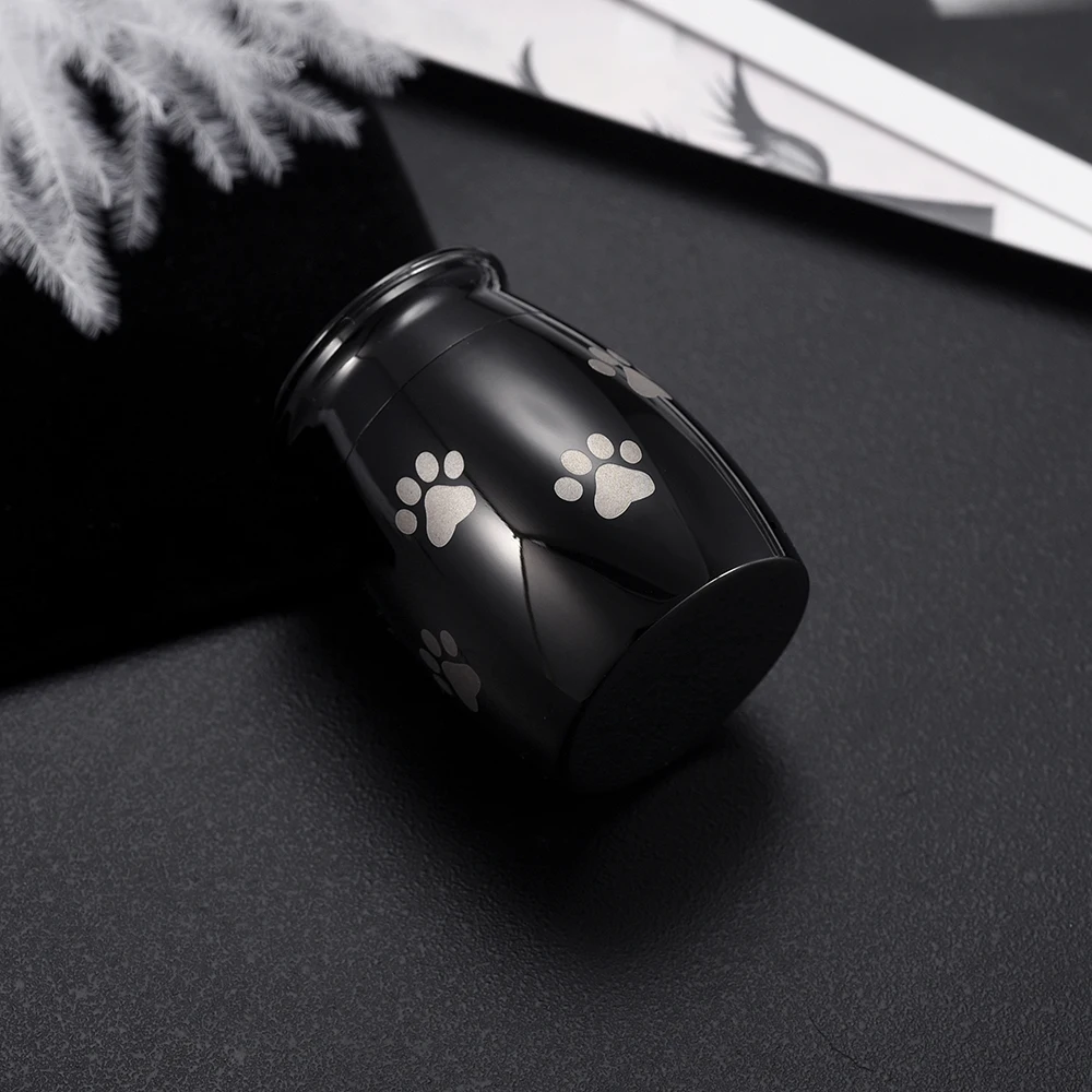 Pet Paw память Мини пепел урна Нержавеющая сталь кремационная Ювелирная для прах