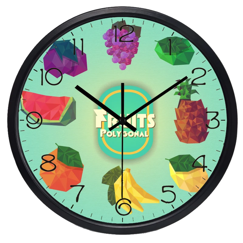 Новые пасторальные свежие искусственные красочные кварцевые настенные часы с