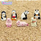 Коллекция Decole, модель свиньи, кошки, панды, медведя, пингвина, кошки, Миниатюрные модели искусственных экшн-фигурок, украшение, игрушка для девочек, подарок