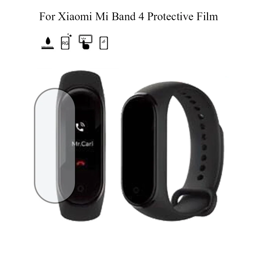 

Ультратонкая Защитная пленка для экрана из ТПУ для смарт-браслета Xiaomi Mi Band 4 носимые аксессуары