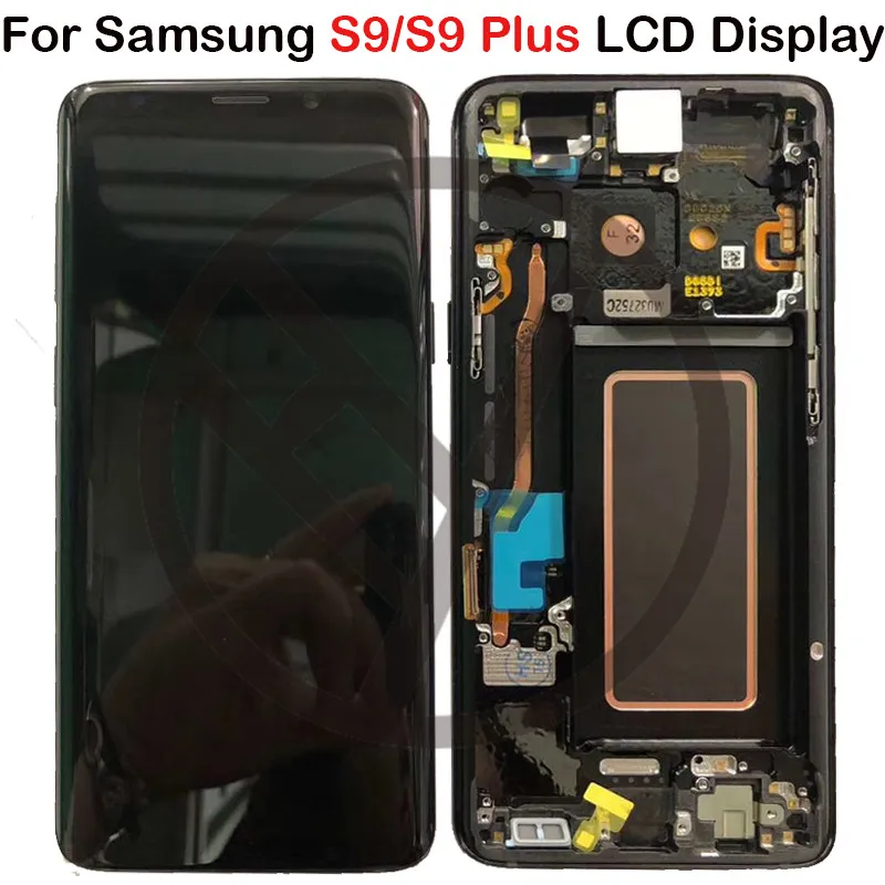 Супер AMOLED Замена для SAMSUNG Galaxy S9 lcd сенсорный экран дигитайзер с рамкой S9 Plus lcd G960 G965 с рамкой