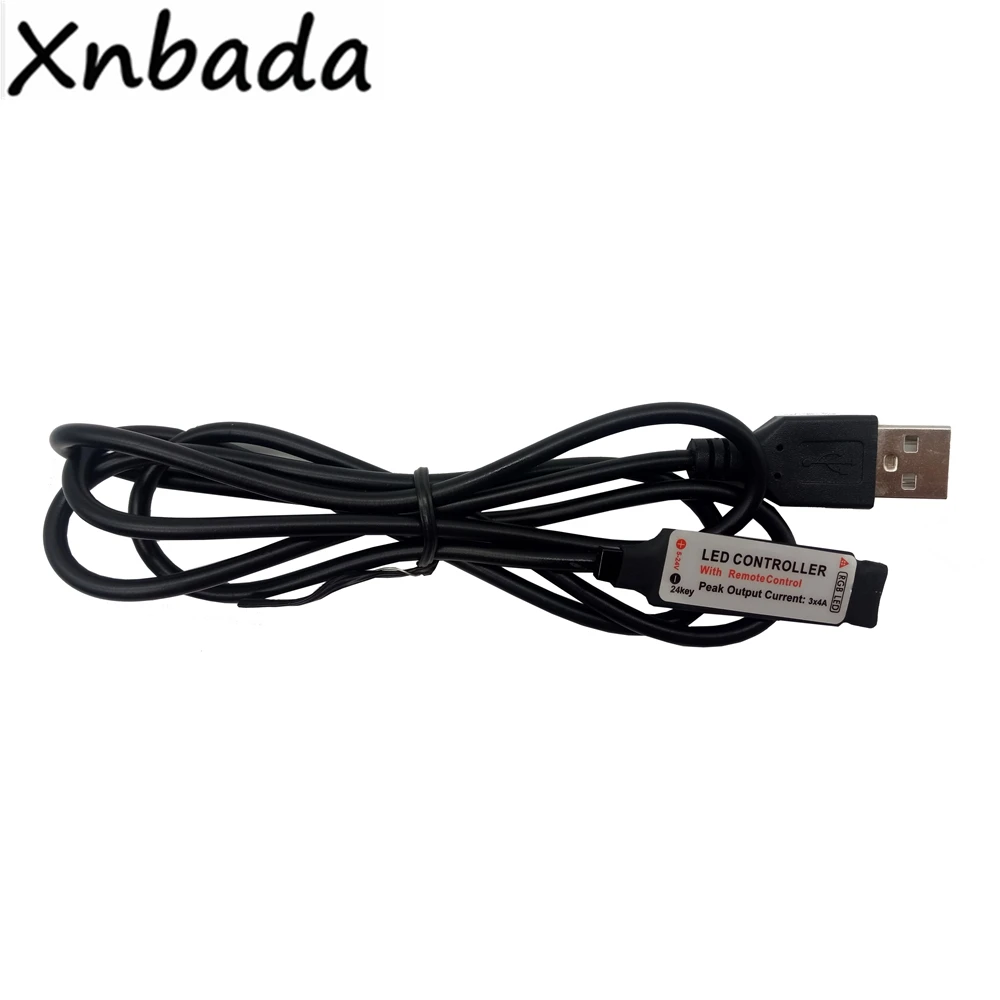 USB RGB Led контроллер с RF беспроводной 17Key RGB пульт дистанционного управления для WS2812 3528 5050 Led светильник лента DC5-24V