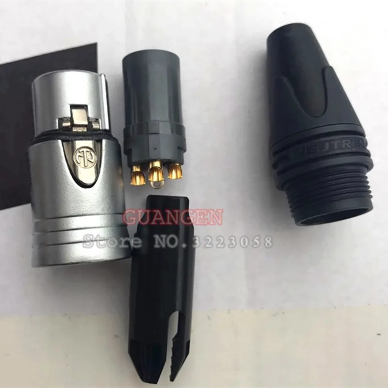Высокое качество 80 шт./лот позолоченный 3Pin XLR разъем с 40 шт. NC3MXX и NC3FXX|Соединители| |