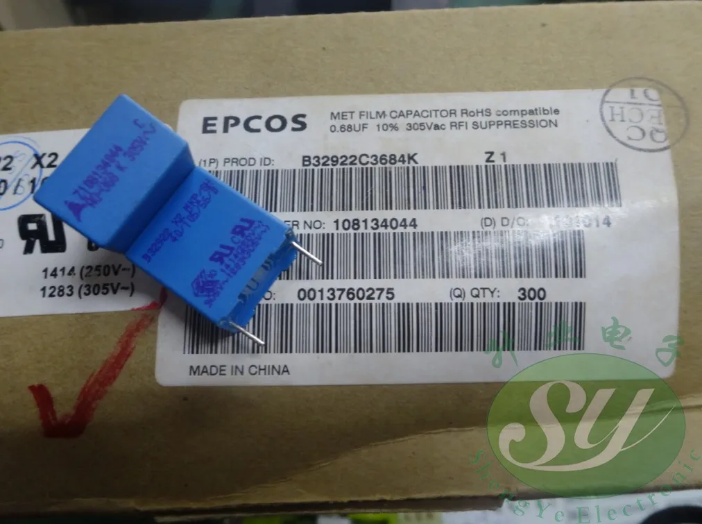 2019 горячая распродажа 10 шт./30 шт. EPCOS 0 68 мкФ/305vAC 680nf u68 684 Новый л/ч 15 м самый