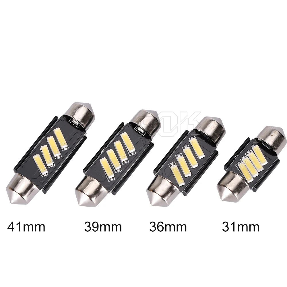 Авто светодиодный сигнальный фонарь супер яркий C5W 4SMD 7020 31 мм 36 39 41 гирлянда лампа