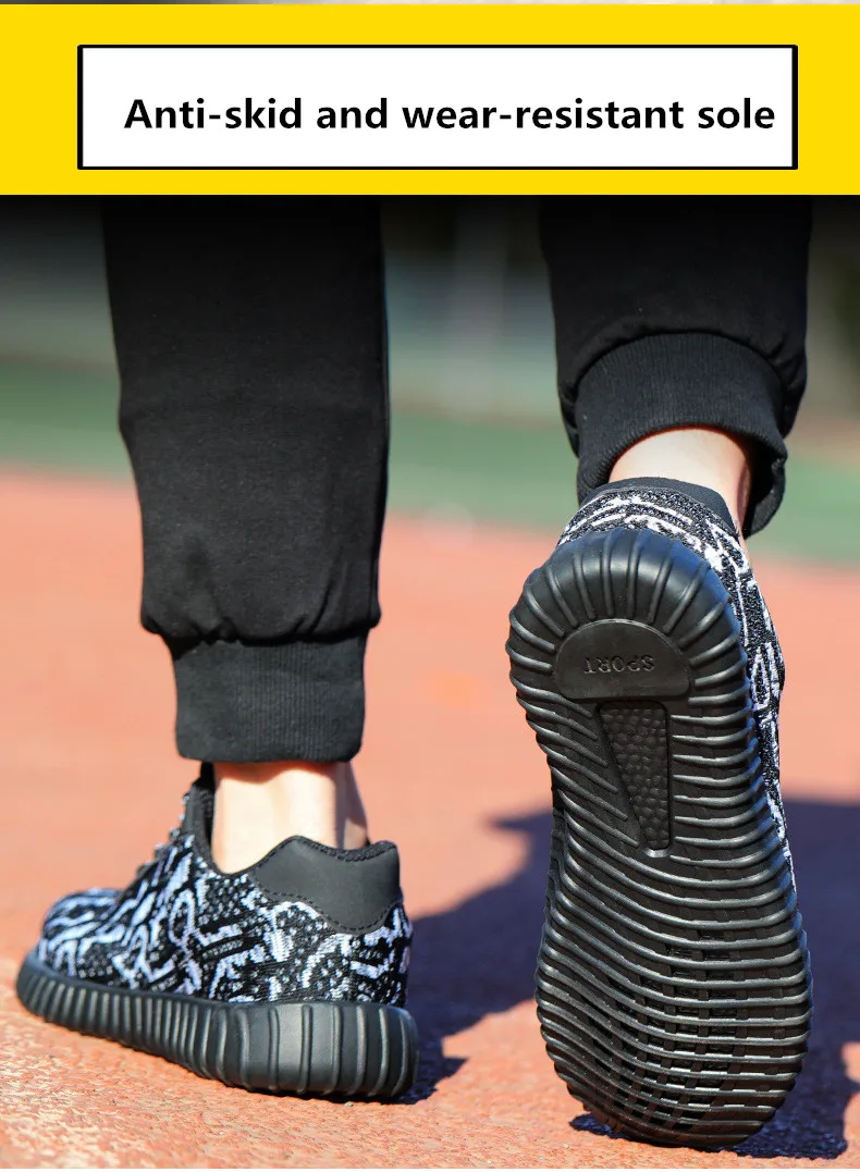 Steel Toe Safety Shoes Men Women Breathable Mesh Industrial& Construction Puncture Proof Work Shoes Protective Footwear