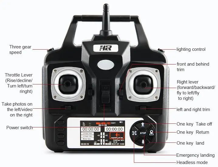 Топ SH5HD 4 оси RC FPV Drone 270 градусов регулировать плоским WI FI Управление отношение