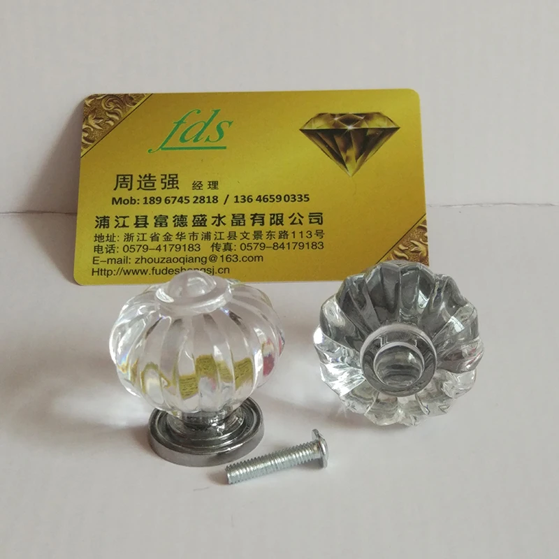 10 шт. прозрачные хрустальные ручки и для кухонного шкафа акриловая ручка