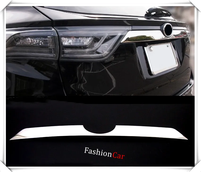 Для Toyota Harrier 2013 XU60 1 шт. Нержавеющая Задняя отделка крышки багажника украшение автомобиля Стайлинг