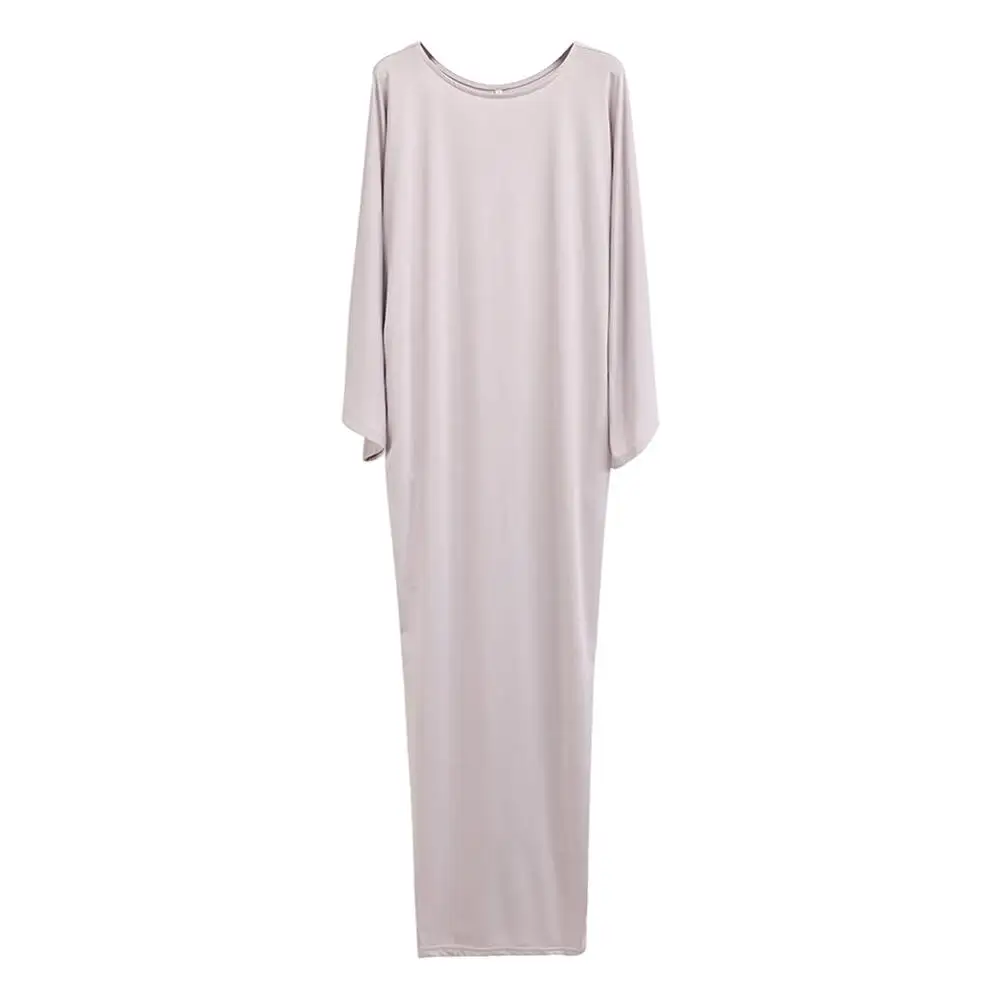 Женское длинное платье в европейском и американском стиле с круглым вырезом