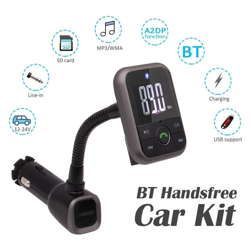 Bluetooth FM передатчик Eincar беспроводной модулятор радио адаптер громкой связи