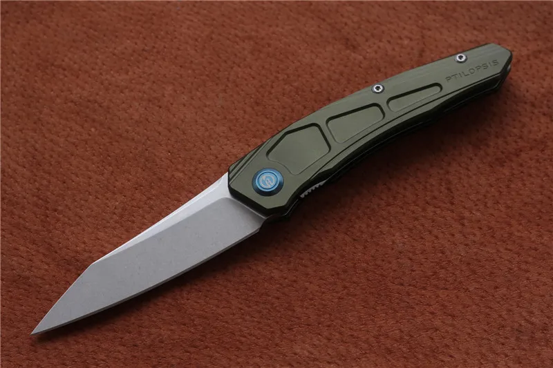 maxace ptilopsis M390 Танто лезвие, алюминиевая ручка, Отдых на природе Охота Карманный фрукты Ножи EDC инструменты - Цвет: M06