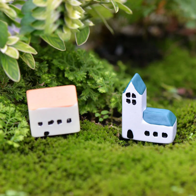 Миниатюрный Сказочный домик под замком в средиземноморском стиле садовое