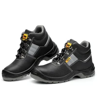 ac13005 safety shoes working fashion safety shoes for man anti slip breathable reflective black safety shoes air permeable smash