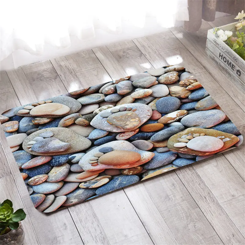 3D Cobble Stone, коврик для двери, коврик для двери, для улицы, для кухни, для гостиной, напольный коврик, для зоны, водонепроницаемый, для прихожей, приветственный напольный коврик, ковер - Цвет: 6