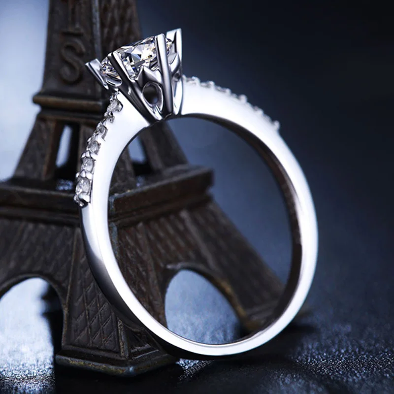 Женское Обручальное Кольцо Чарльз колвард Муассанит из чистого 18 каратного