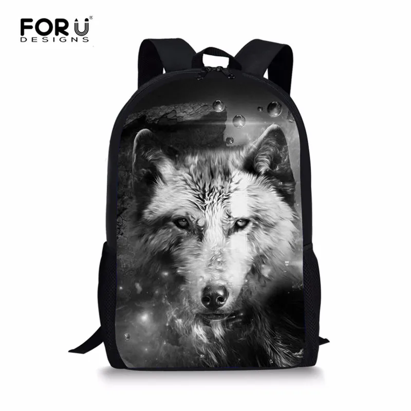 Z3609C FORUDESIGNS/рюкзак с крутым волком для подростков, мальчиков, девочек, сумки для книг, дорожная детская школьная сумка, набор для детей, Сумка с галактикой, Mochila escolar - Цвет: Z3609C