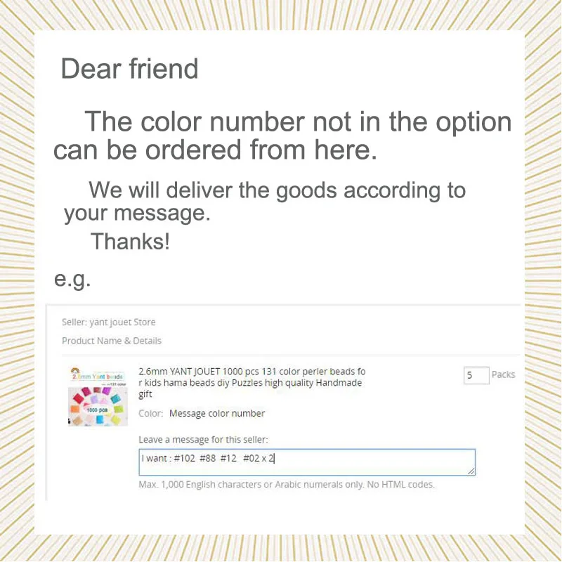 Message color number 5 мм 1000 шт YantJouet 133 цветные бусины для детей Хама бусины Железный предохранитель бусины diy Пазлы высокое качество подарок детская игрушка - Цвет: Message color number