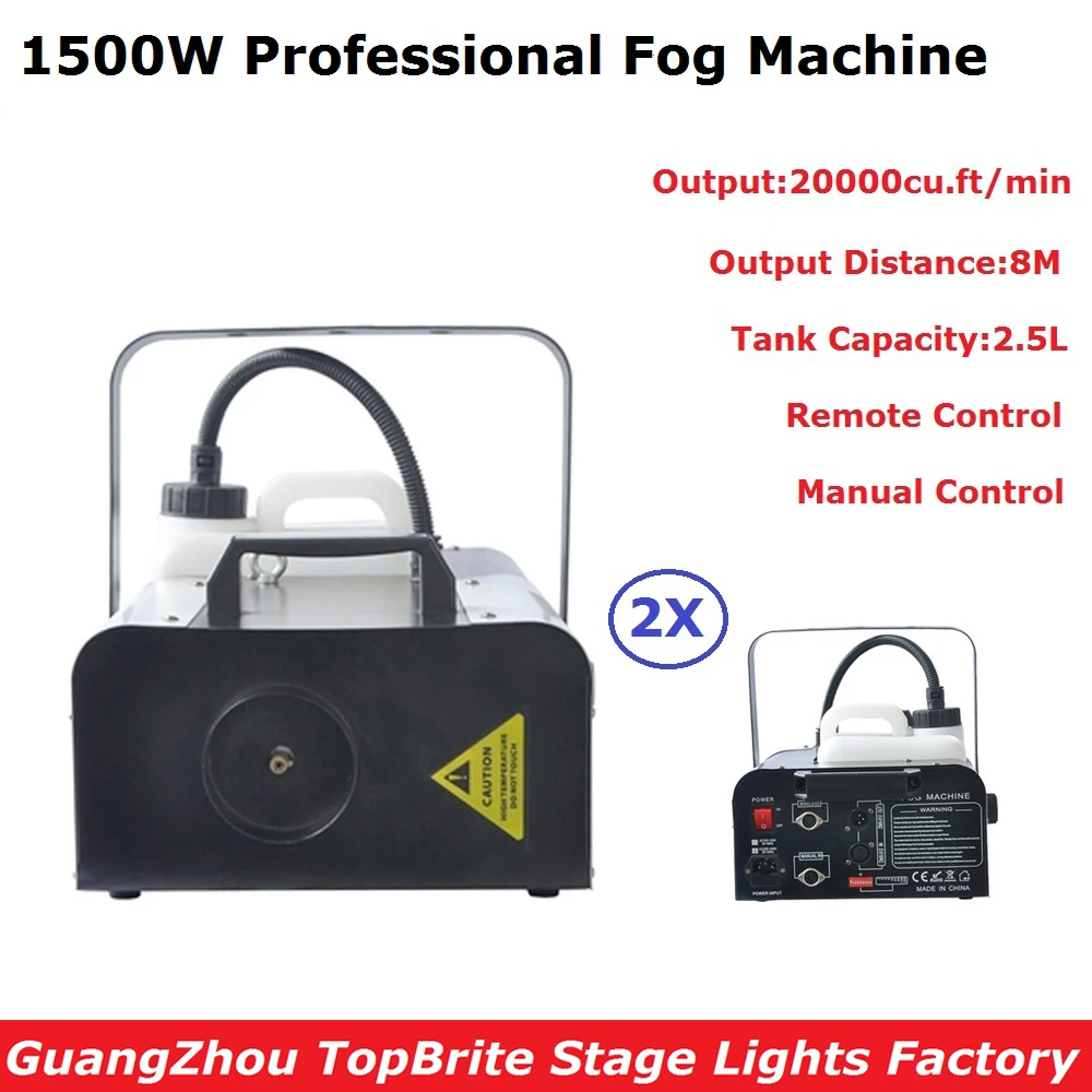 

2 упаковки 1500 Вт Профессиональная дымовая машина для сцены DMX Dj диско шоу оборудование с пультом дистанционного управления для концертных л...