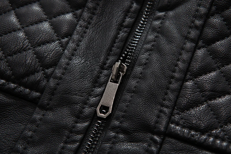 Мужская Тонкая кожаная куртка Env st 2017 мужская на молнии с воротником стойкой