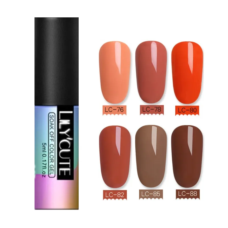 6pcs set8 LILYCUTE 6 шт./лот Блеск УФ-гель для ногтей набор супер блестящие кошачьи глаза Хамелеон светодиодный лак для ногтей наборы лаков Полупостоянный гель - Цвет: 6pcs set8