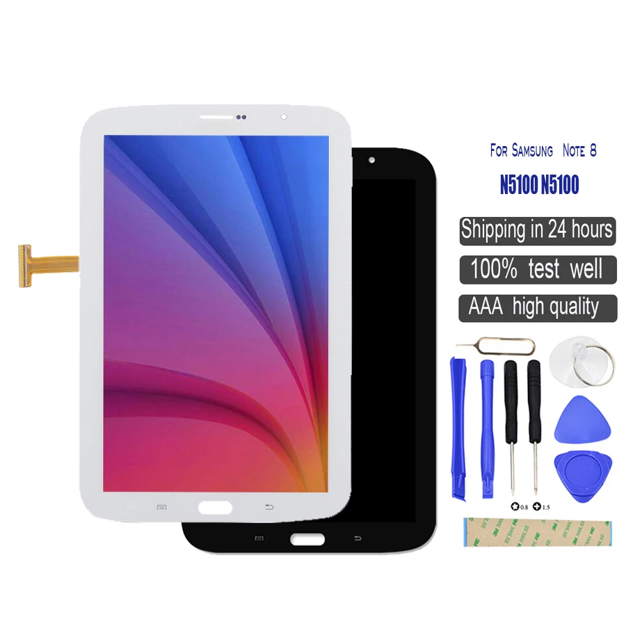 ЖК дисплей для Samsung Galaxy Note 8 GT N5100 N5110 сенсорный экран дигитайзер панель в