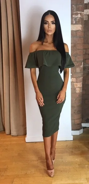 Женское длинное летнее платье с оборками Vestidos off Набор сумок через плечо бедра