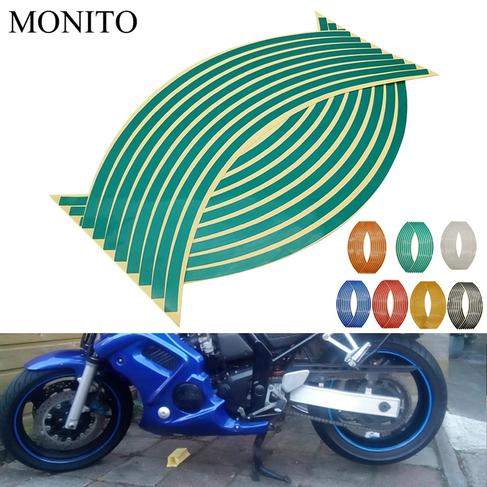 Motorcycle Wheel Sticker Reflective Decals Rim Tape Strip For YAMAHA tdm 900 850 mt125 mt03 mt01 mt 125 03 01 xt660 Accessories |