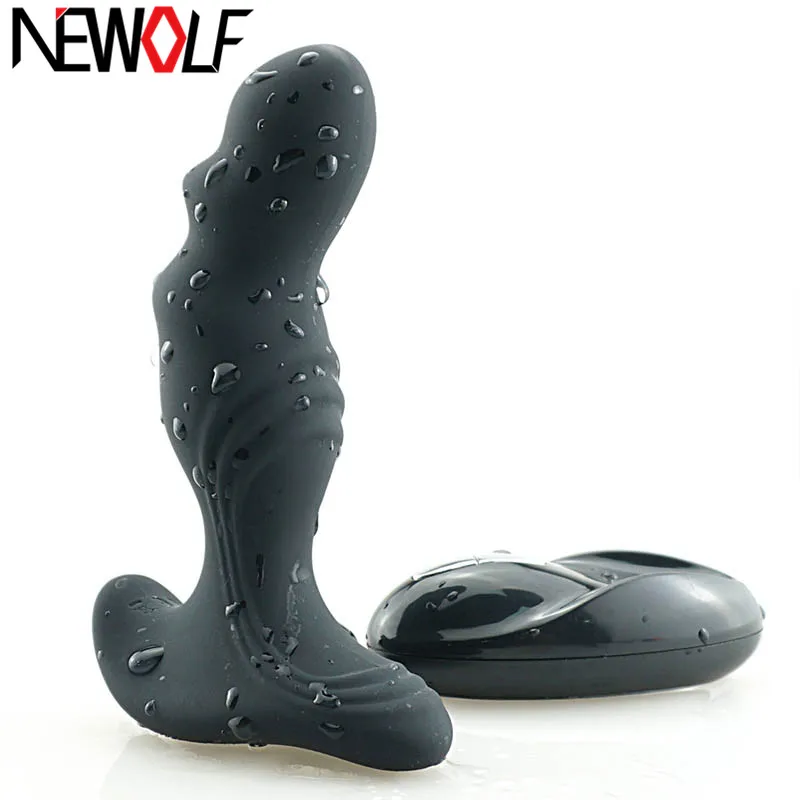 Анальный вибратор для мужчин Q74 беспроводной с пультом дистанционного