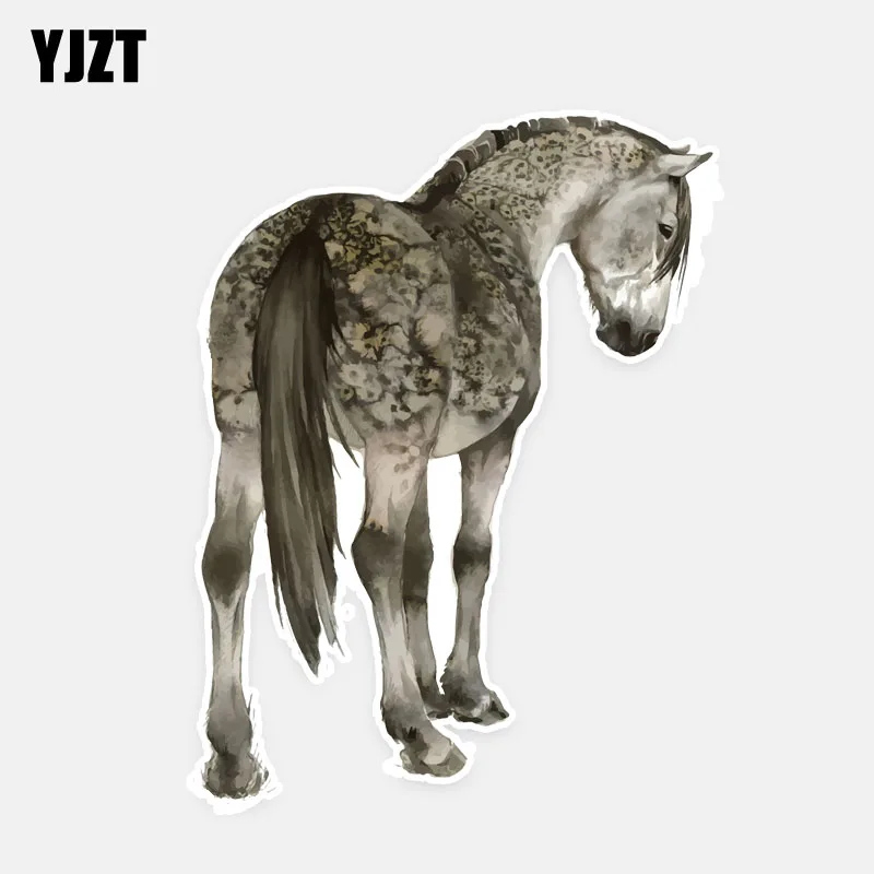 

Индивидуальные наклейки YJZT в виде животных, лошадей, ПВХ, 11 см * 14,8 см, фотоаксессуары 5-0762