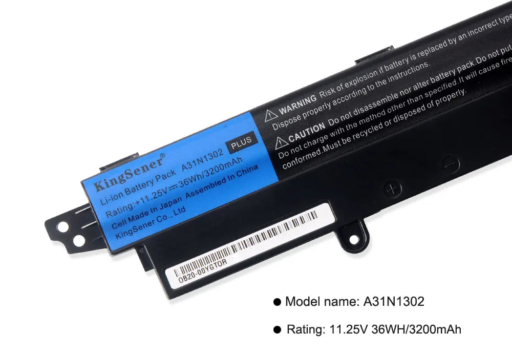 KingSener Корея сотовый A31LMH2 A31N1302 Батарея для ASUS VivoBook X200CA X200MA X200M X200LA F200CA X200CA R200CA 11," A31LM9H