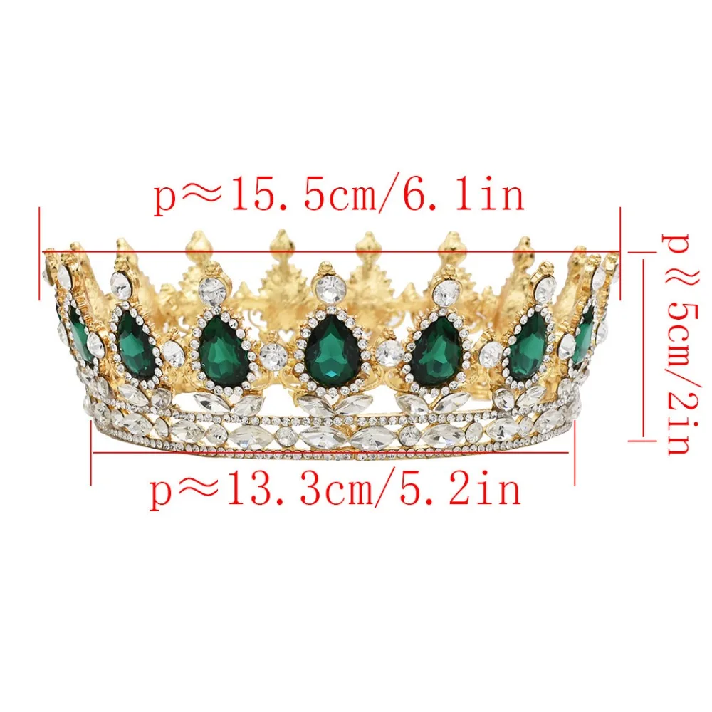 Барочный жемчуг King queen с короной и диадема на голову в виде короны тиары головной убор Стразы Выходные туфли на выпускной бал свадебные аксессуары для волос ювелирные изделия coroa de noiva