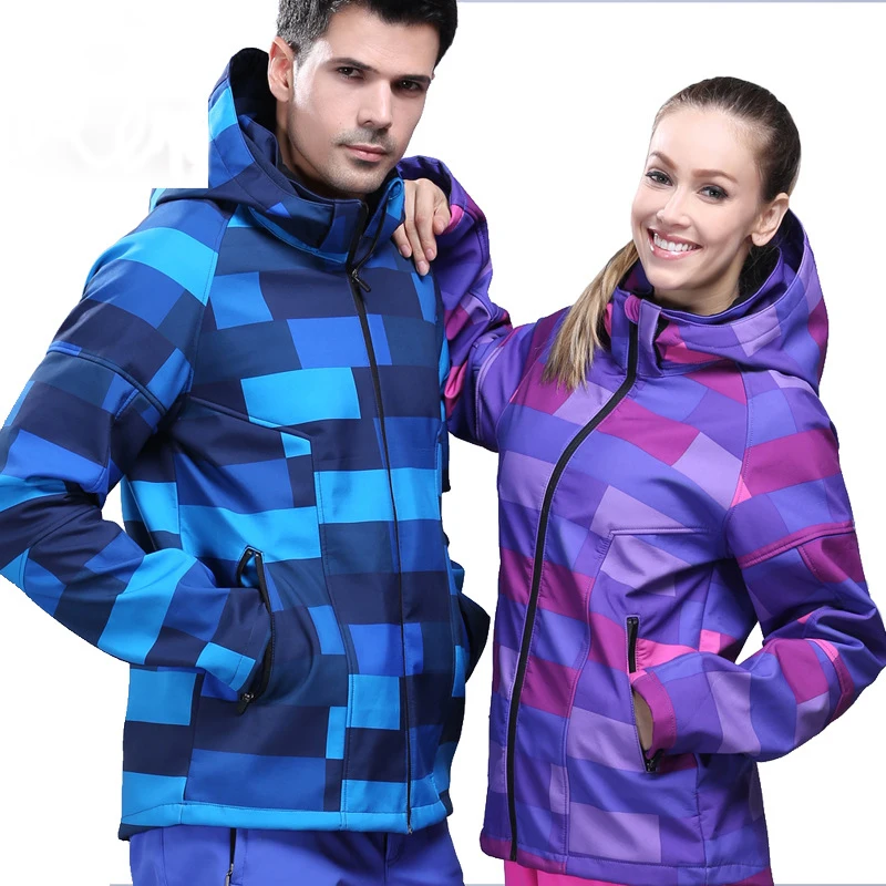 Любители Спорта На Открытом Воздухе Человек Женщина Теплый Водонепроницаемый