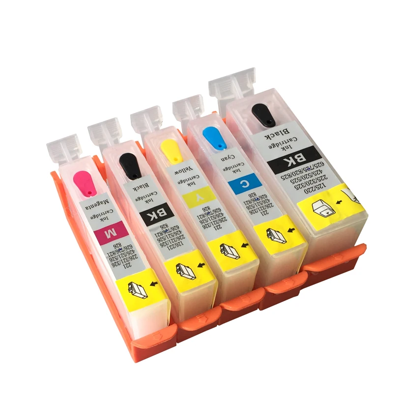 Многоразовый чернильный картридж для CANON PIXMA MG5250/MG5150/MG6150/MG8150/MG8250/IP4850 5 видов цветов